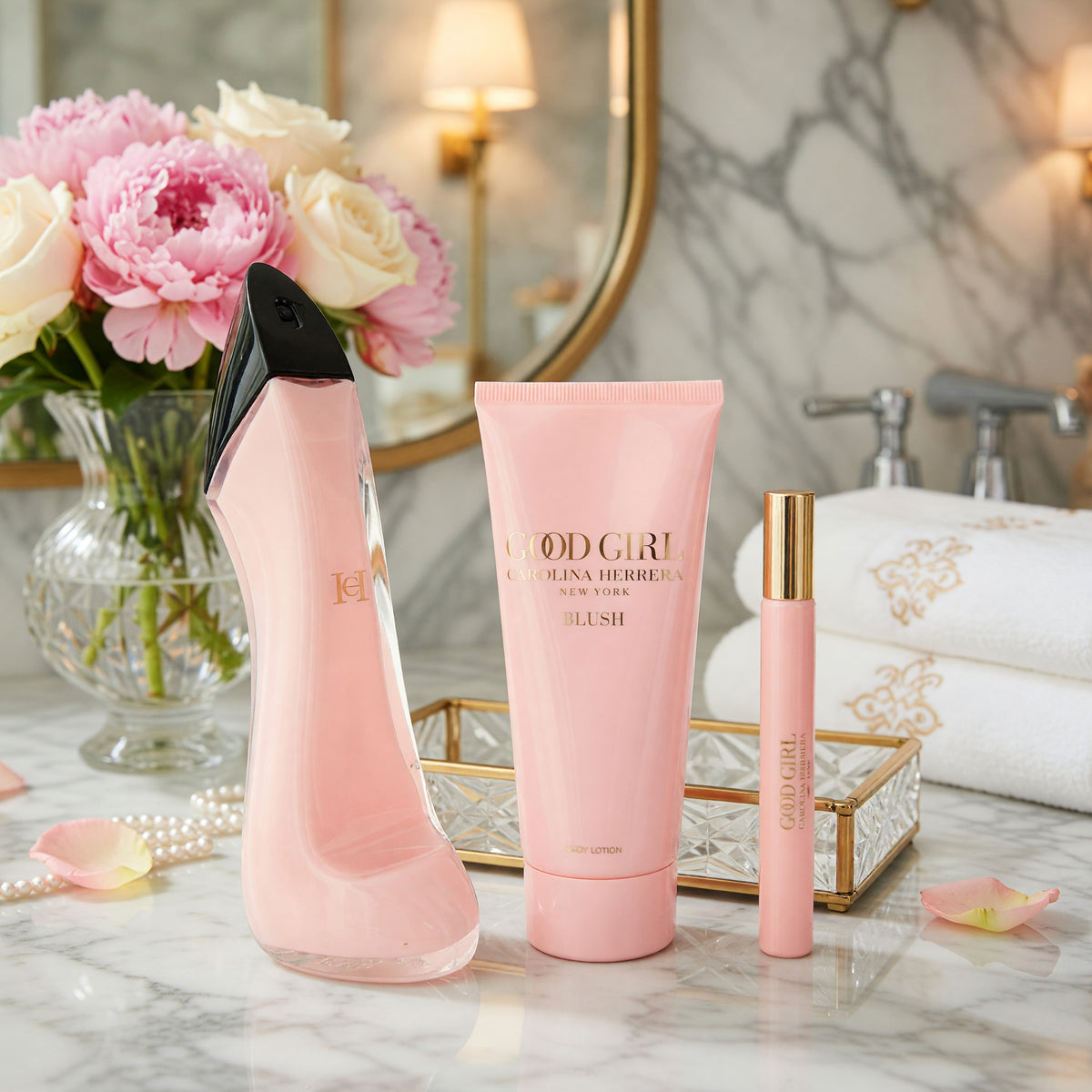 Good Girl Blush by Carolina Herrera, 3 Piece Gift Set for Women