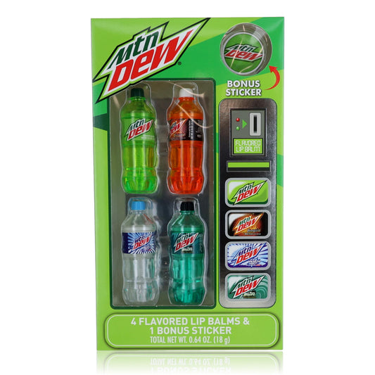 Mountain Dew Lip Balms by Mountain Dew, 4 Pack for Kids