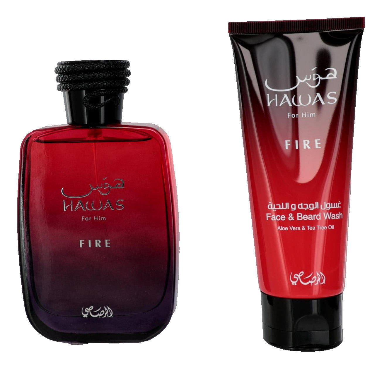 Hawas Fire by Rasasi, 3 Piece Gift Set for Unisex