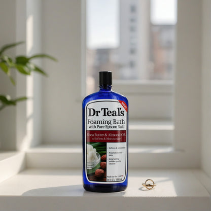 Shea Butter & Almond Oil by Dr. Teal's, 34 oz Foaming Bubble Bath