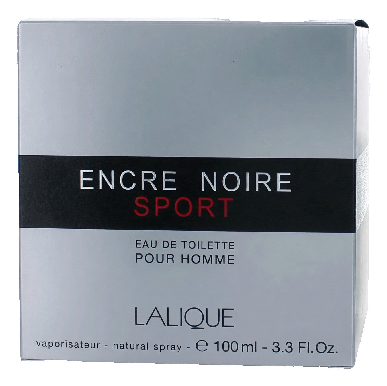 Encre Noire Sport by Lalique, 3 oz EDT Spray for Men
