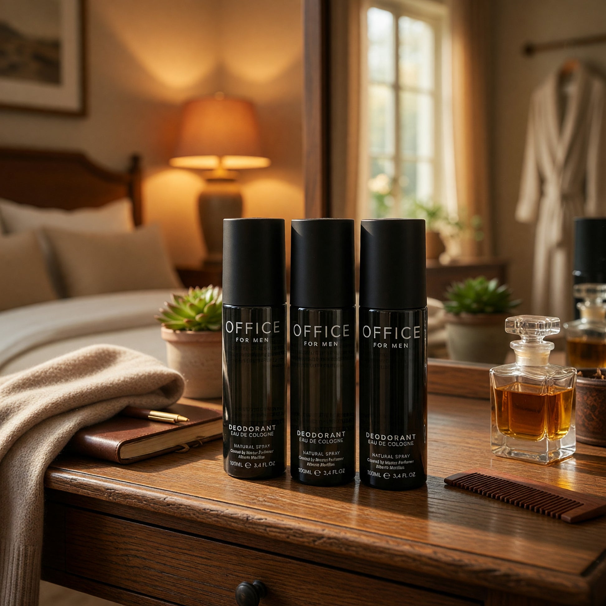 Office by Fragrance One, 3 piece Deodorant Spray for Men