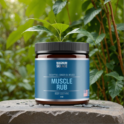 Muscle Rub by Magnum Solace, 4 oz Cream 