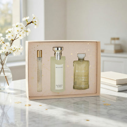 Eau Parfumée Thé Blanc by Bvlgari 3-Piece EDT Gift Set For Unisex