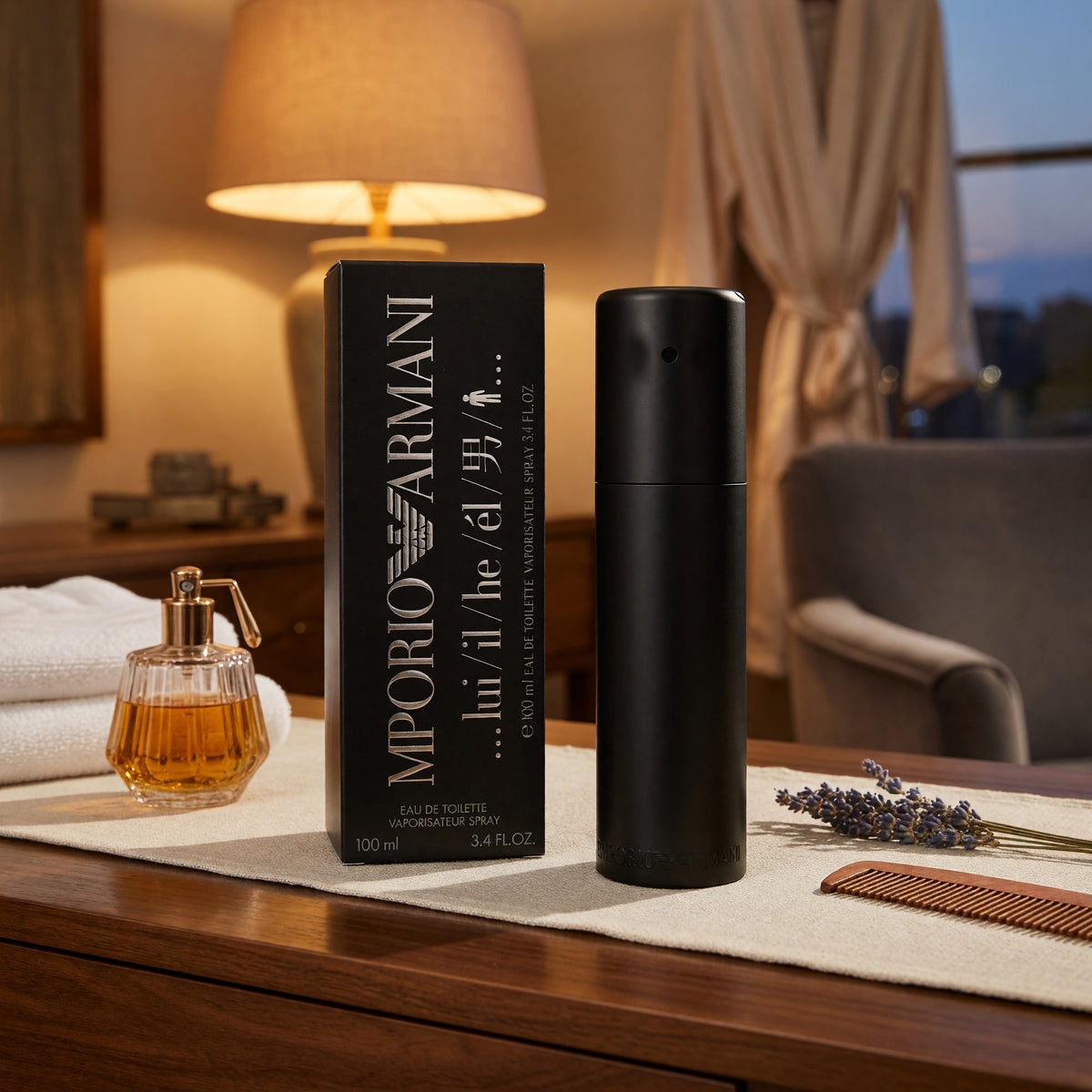 Emporio Armani He by Emporio Armani, 3.4 oz EDT Spray for Men