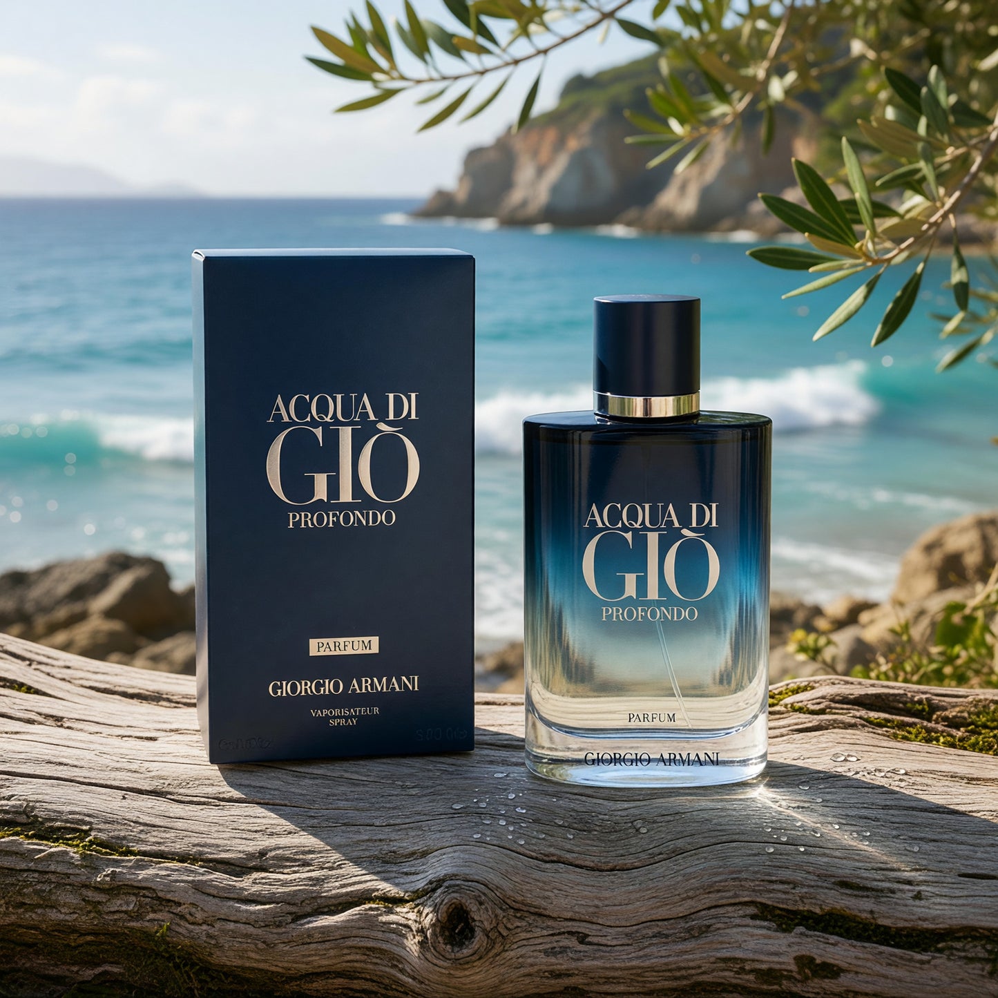 Acqua Di Gio Profondo by Giorgio Armani, 3.4 oz Parfum Spray for Men