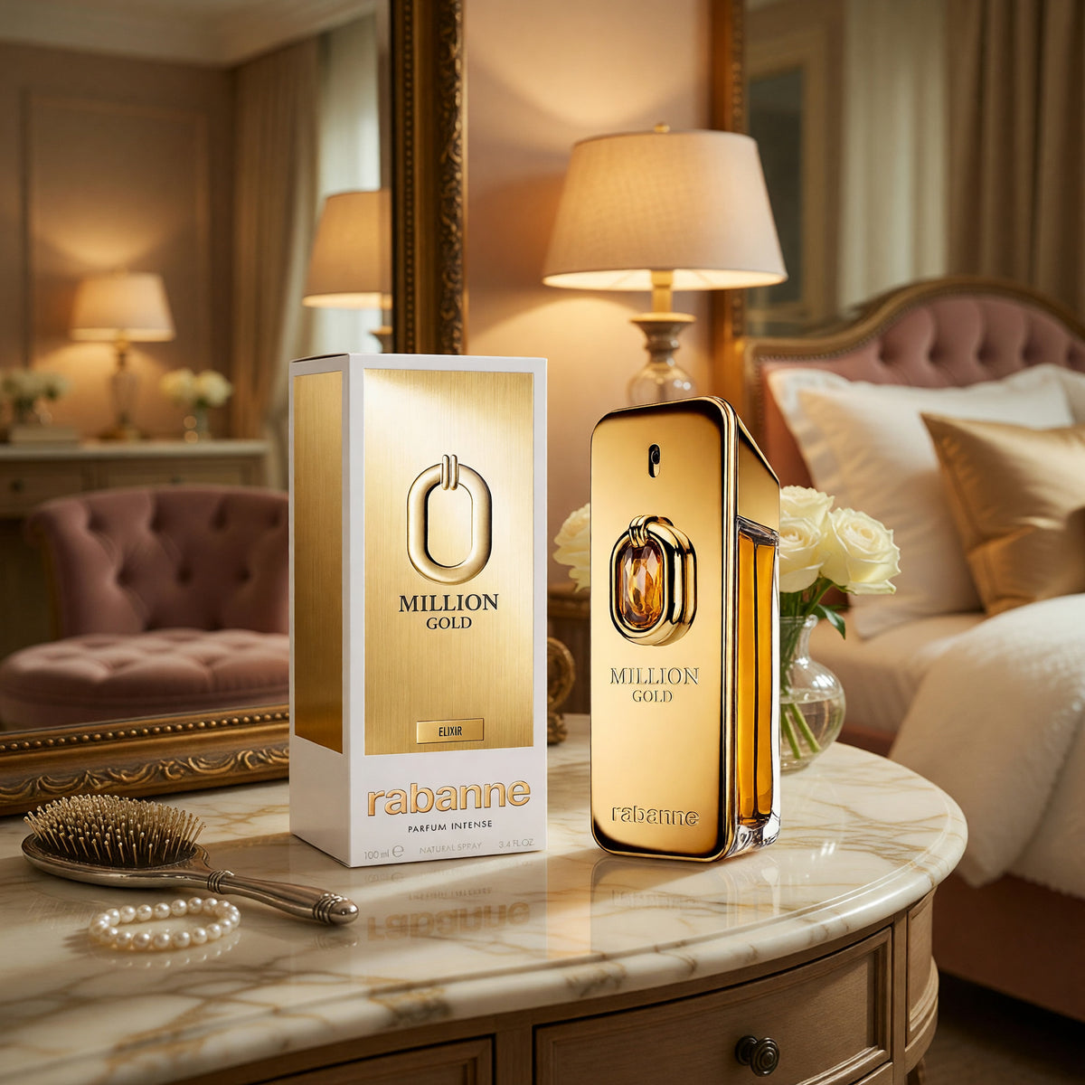 Million Gold Elixir by Paco Rabanne, 3.4 oz EDP Spray Intense for Men