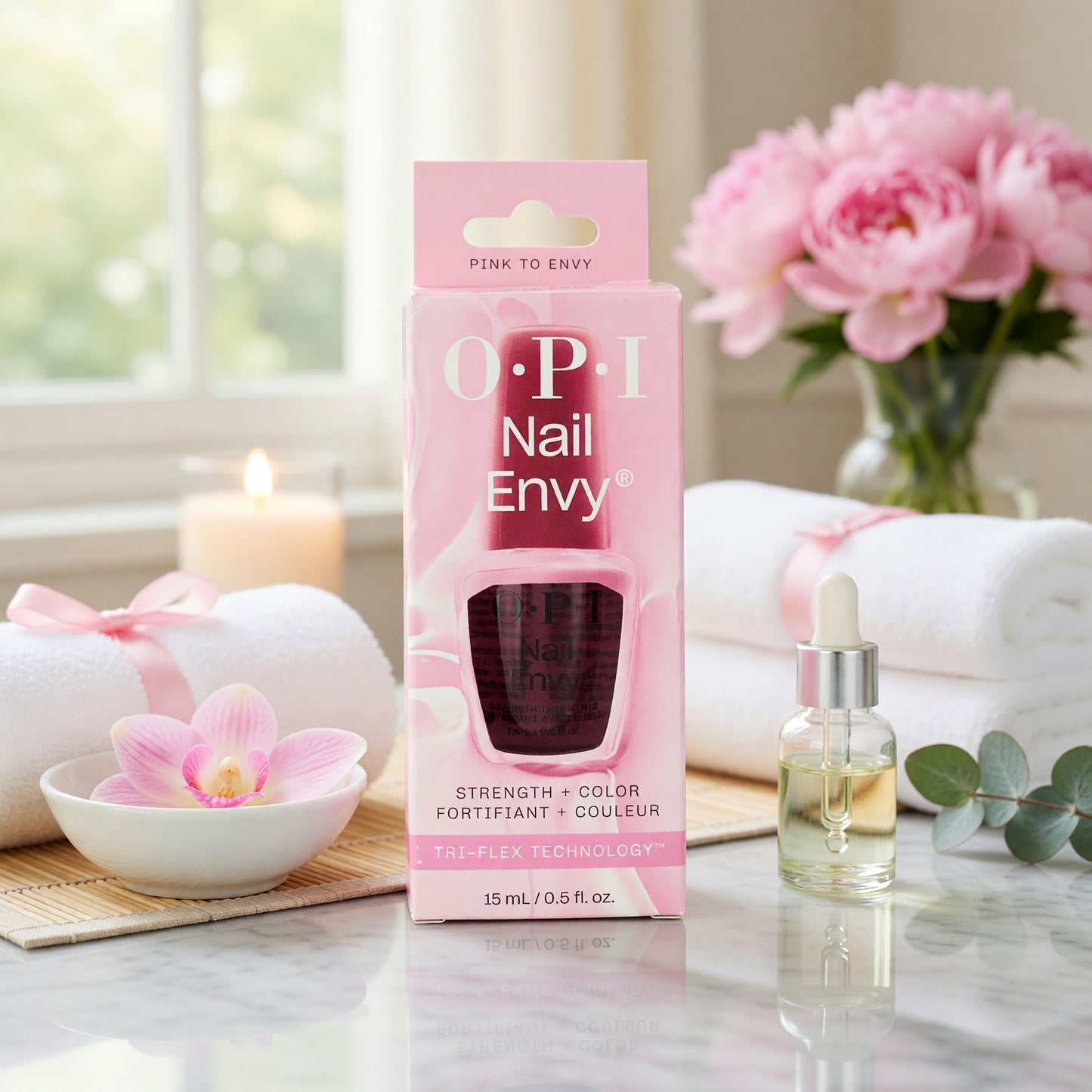 OPI Nail Envy by OPI, 0.5 oz Nail Strengthener - Pink To Envy  - Pink To Envy