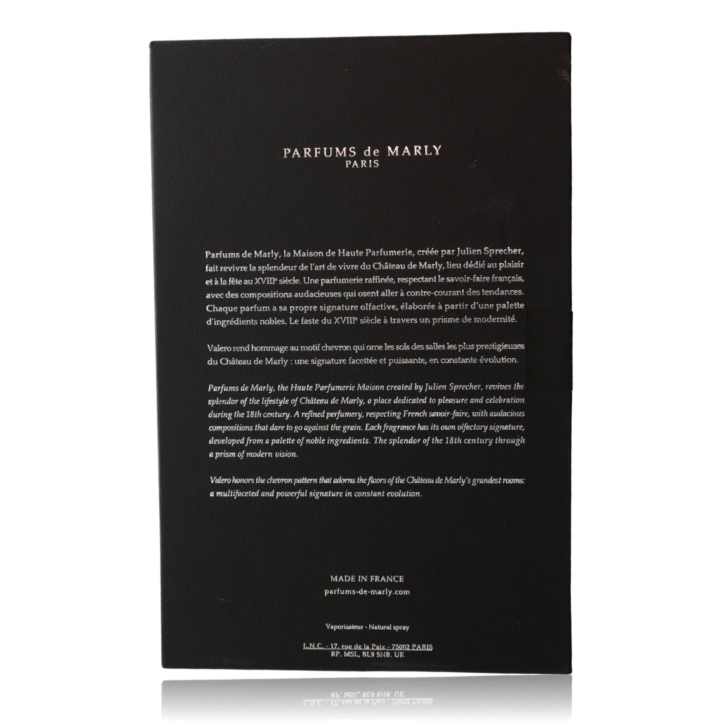 Parfums de Marly Valero, 3.4oz Extrait de Parfum Spray for Unisex