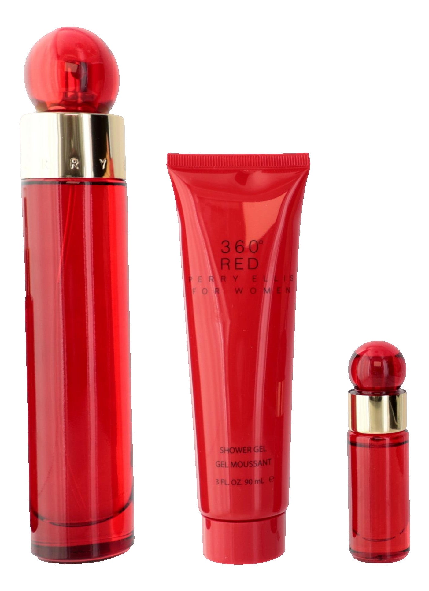 Perry Ellis 360 Red by Perry Ellis, 4 Piece Gift Set for Women 