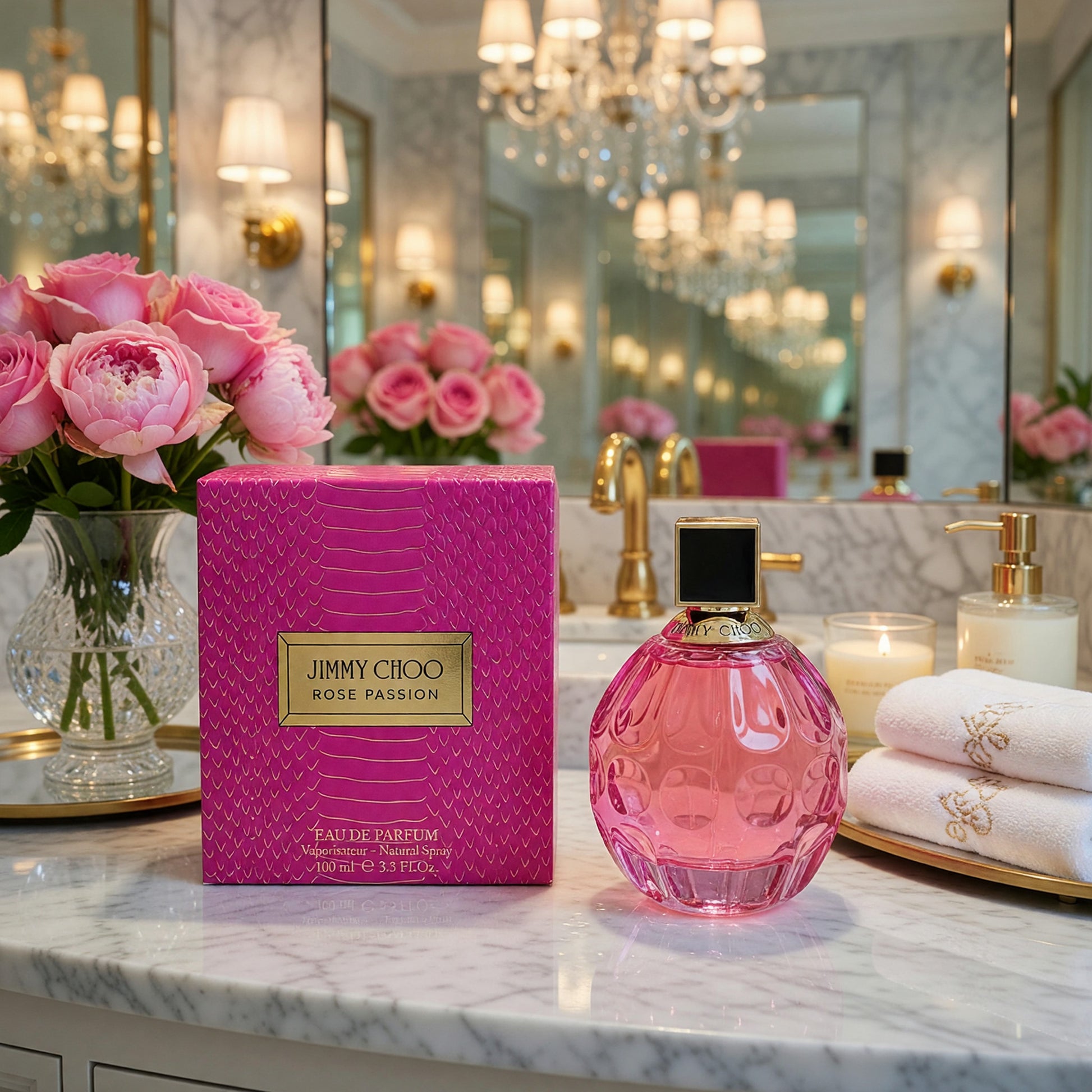 Jimmy Choo Rose Passion by Jimmy Choo, 3.3 oz EDP Spray for Women