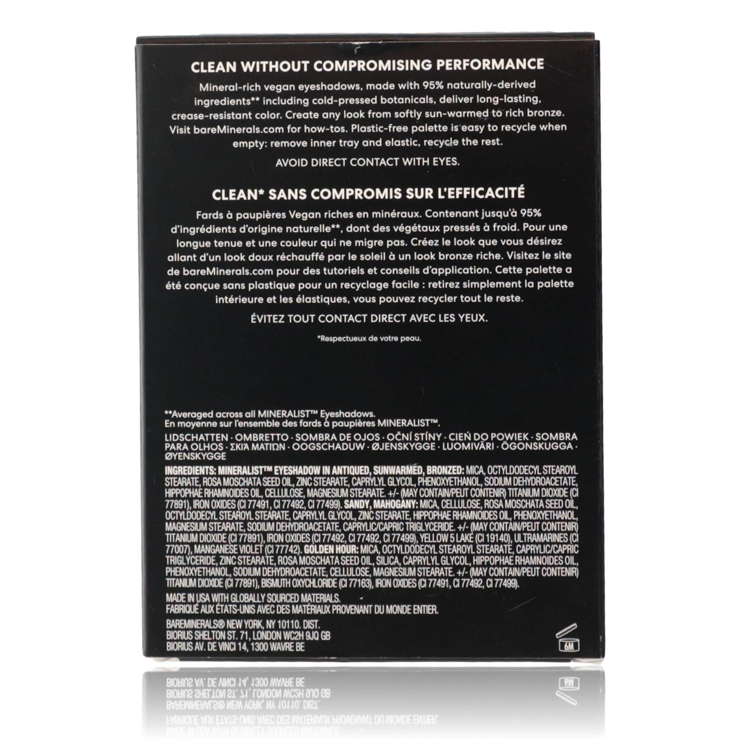 Bare Minerals Mineralist by bareMinerals, 6 Shade Eyeshadow Palette - Sunlit