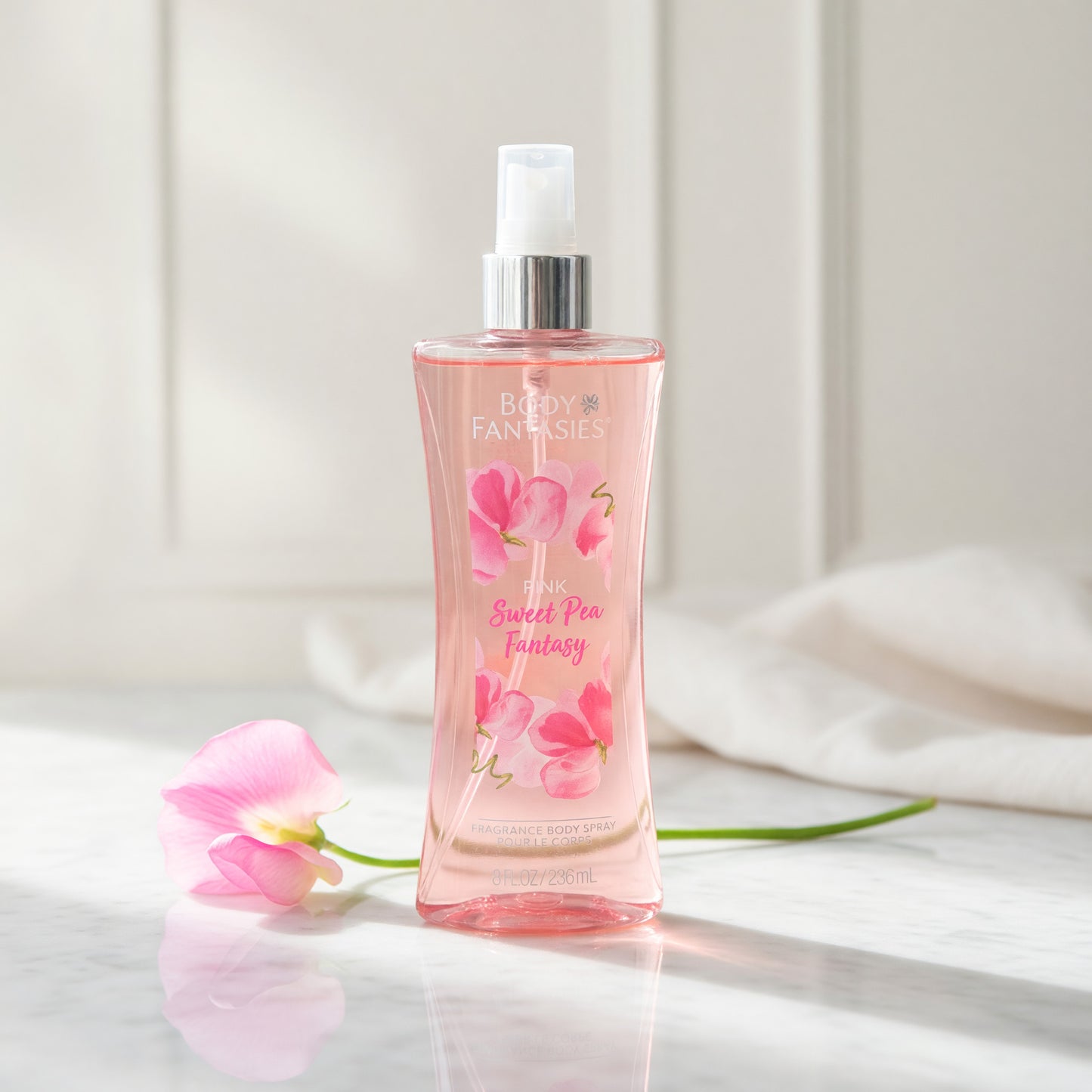 Pink Sweet Pea Fantasy by Body Fantasies, 8oz Fragrance Body Spray women