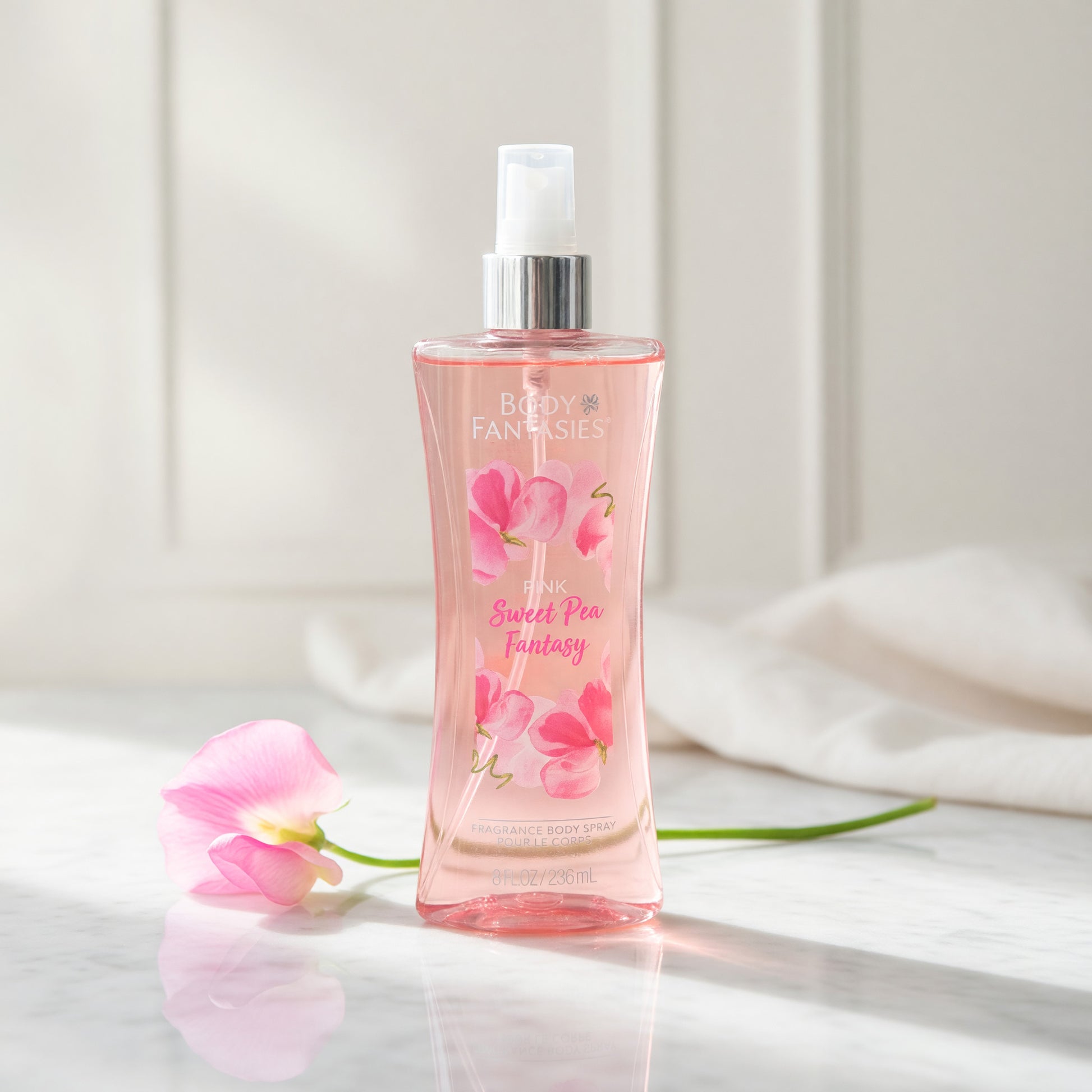 Pink Sweet Pea Fantasy by Body Fantasies, 8oz Fragrance Body Spray women