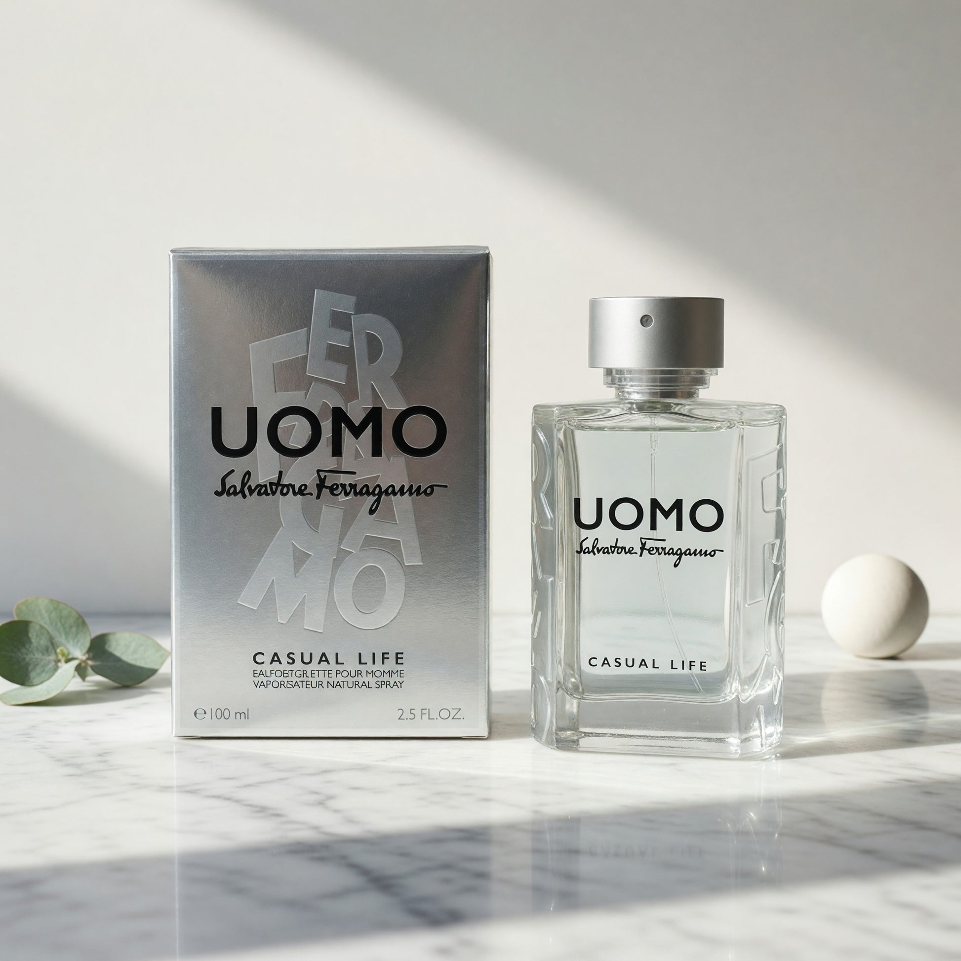 Uomo Casual Life by Salvatore Ferragamo, 3.4 oz EDT Spray for Men