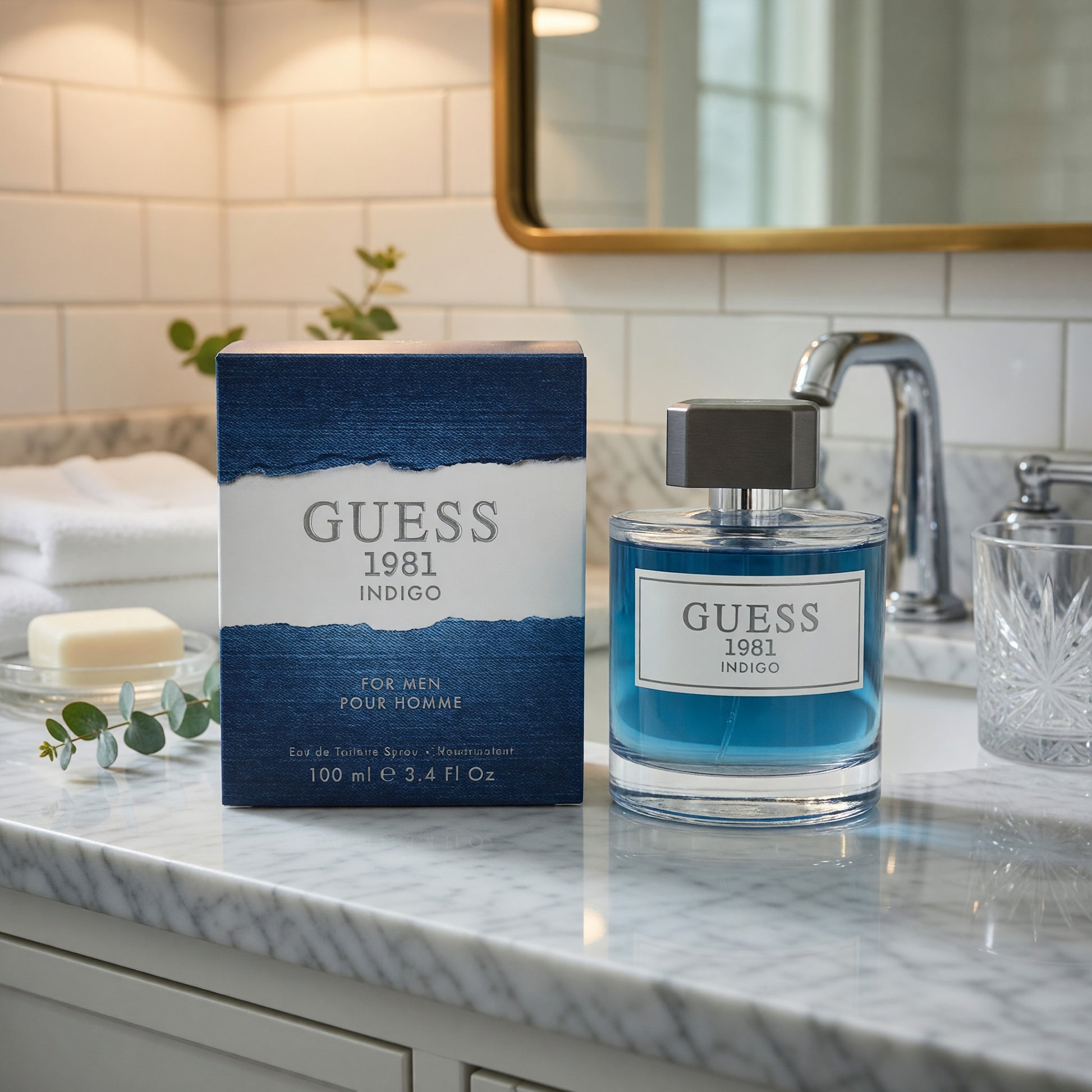 Guess 1981 Indigo by Guess, 3.4 oz EDT Spray for Men