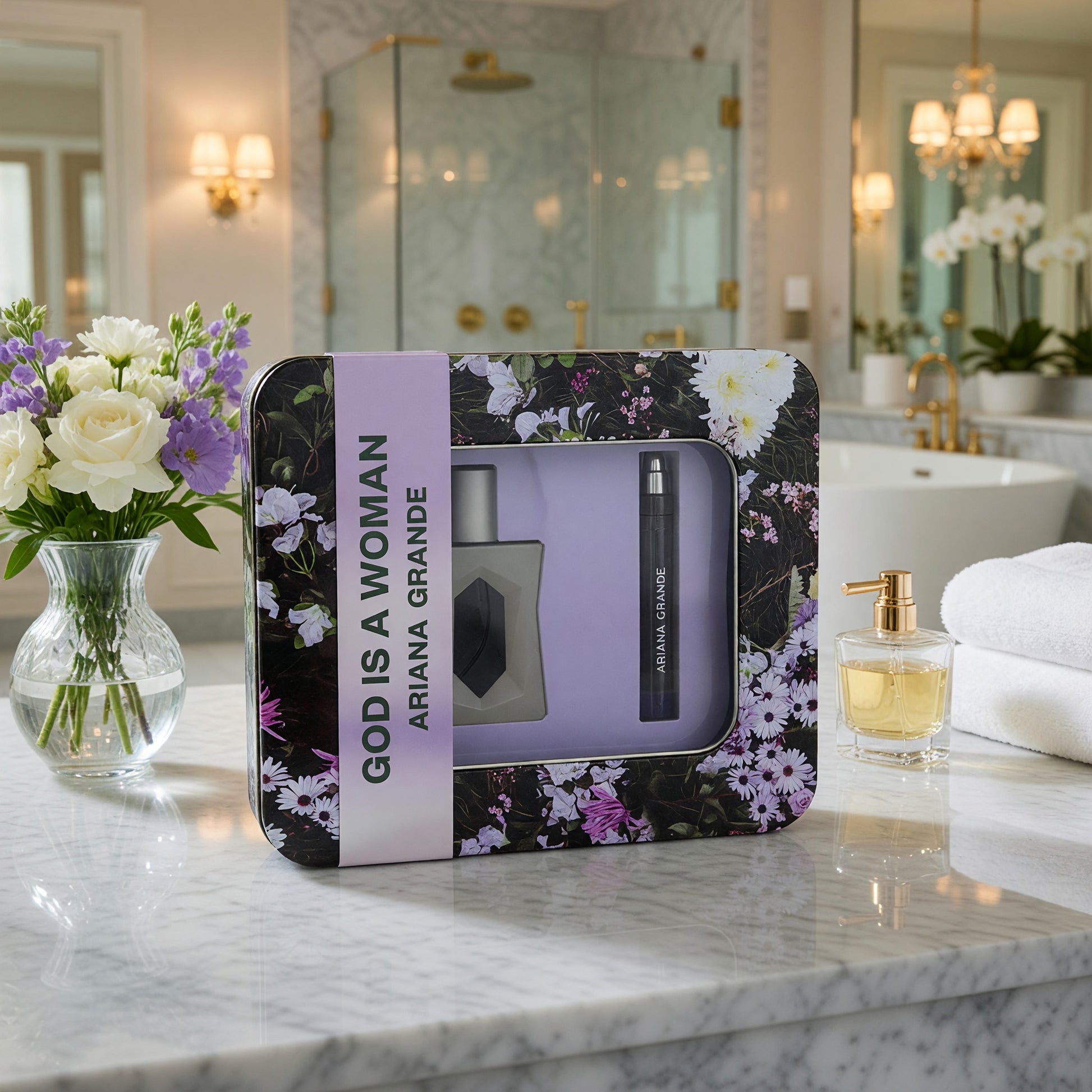 God Is A Woman by Ariana Grande, 2 Piece Gift Set for Women.