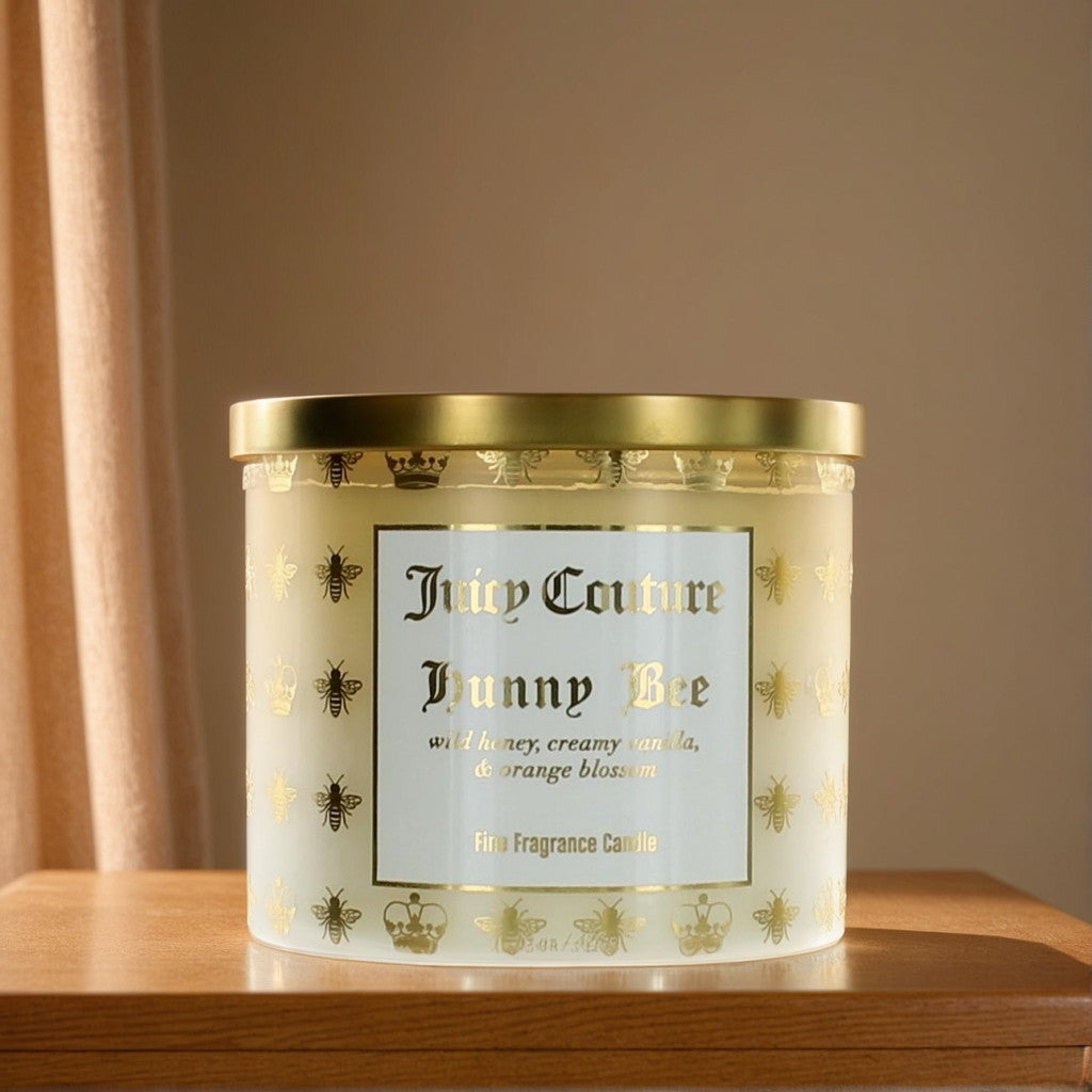 Juicy Couture 14.5 oz Soy Wax Blend 3 Wick Candle - Hunny Bee
