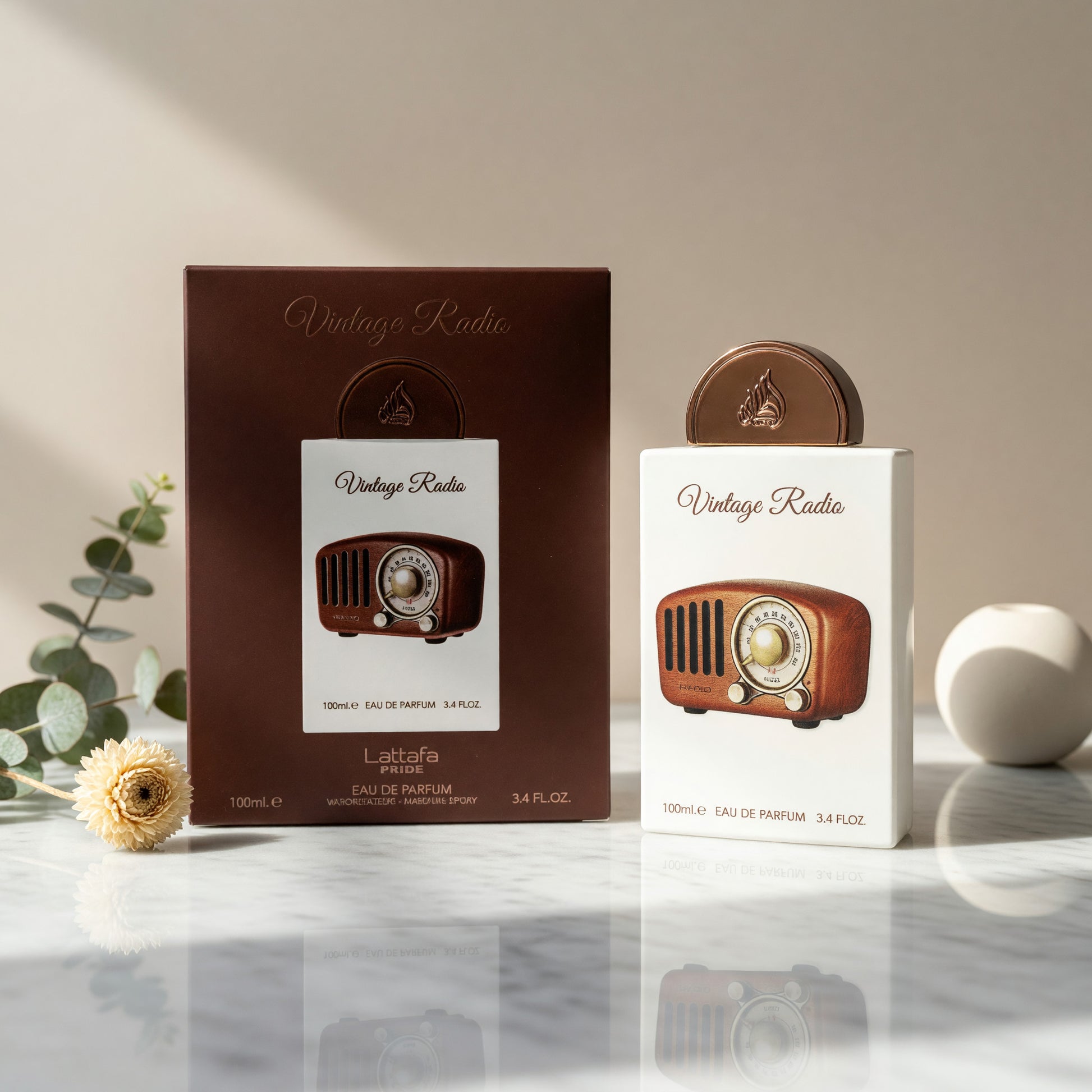 Vintage Radio by Lattafa, 3.4 oz EDP Spray for Unisex