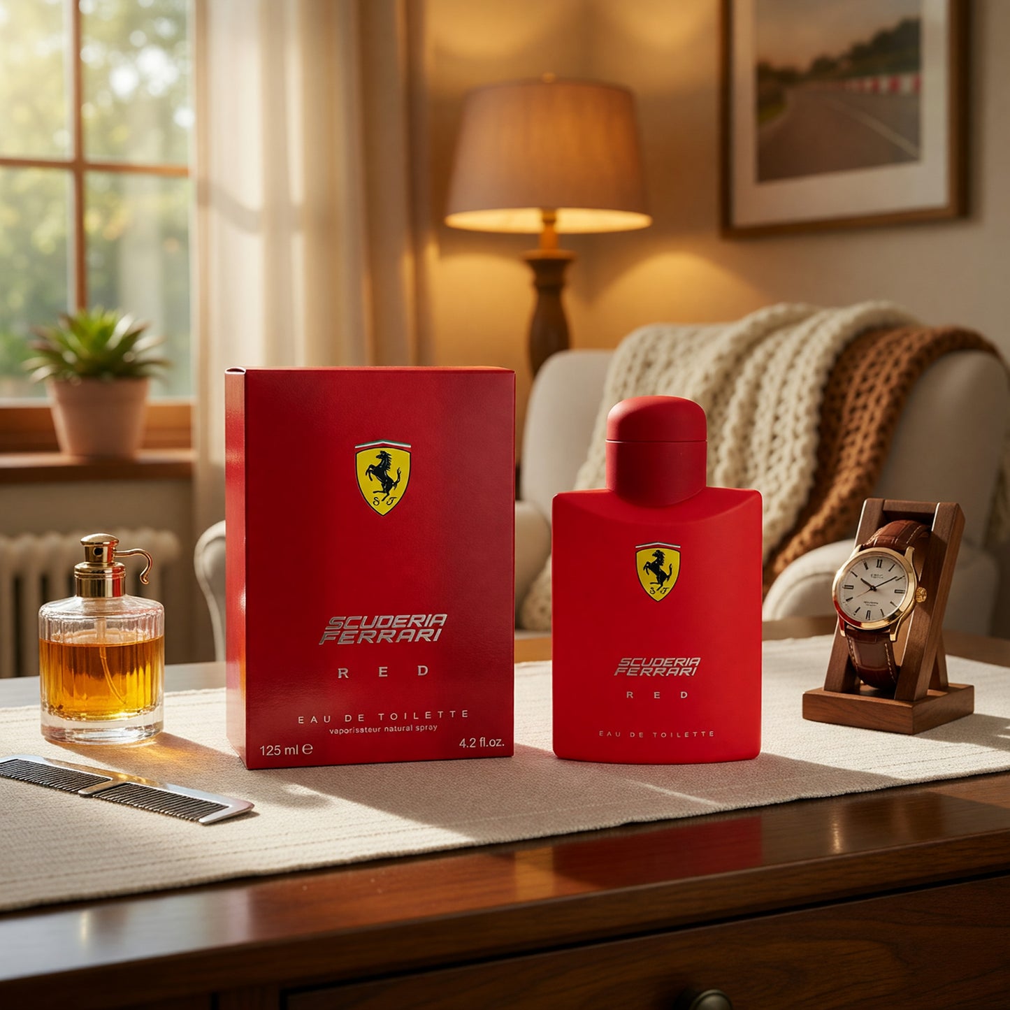 Ferrari Red by Scuderia Ferrari, 4.2 oz EDT Spray for Men