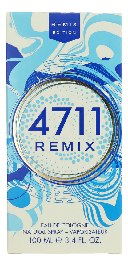 4711 Remix Sparkling Island by Muelhens, 3.4oz Eau de Cologne Spray for Unisex