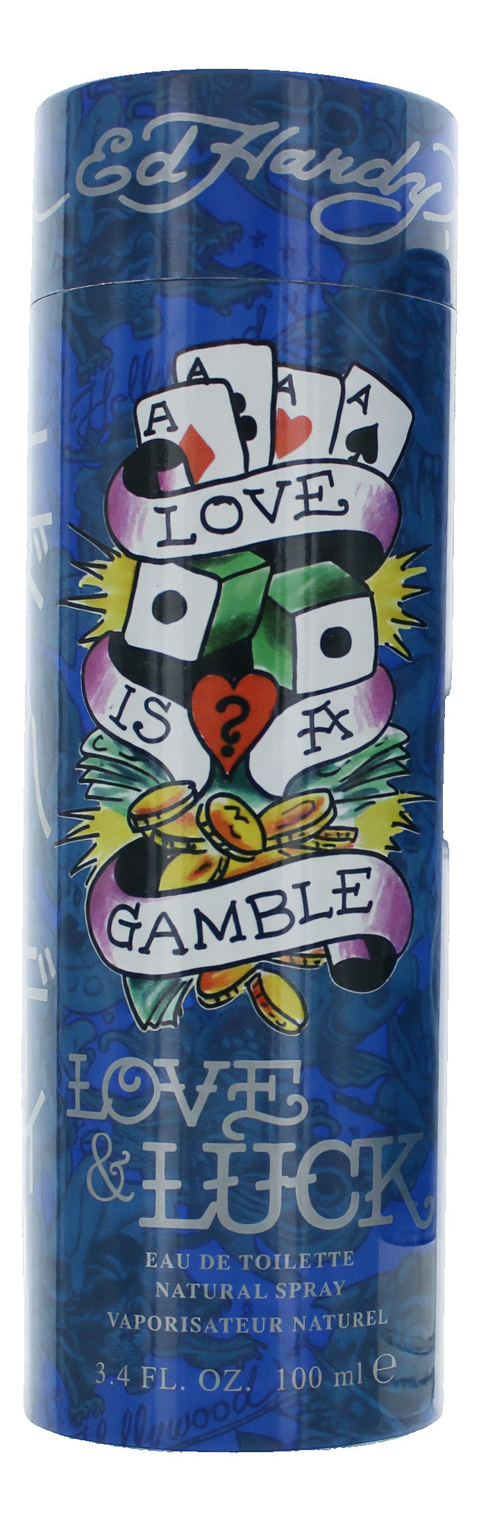 Ed Hardy Love & Luck by Christian Audigier, 3.4 oz EDT Spray for Men