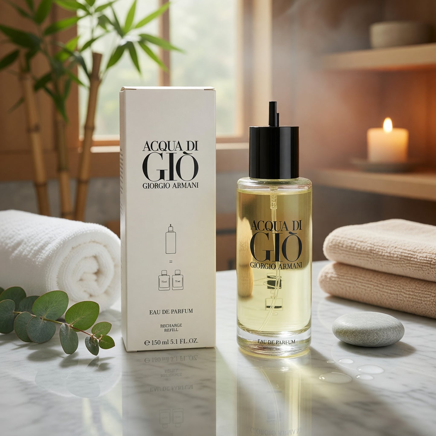 Acqua di Gio by Giorgio Armani, 5.1 oz EDP Refill for Men 