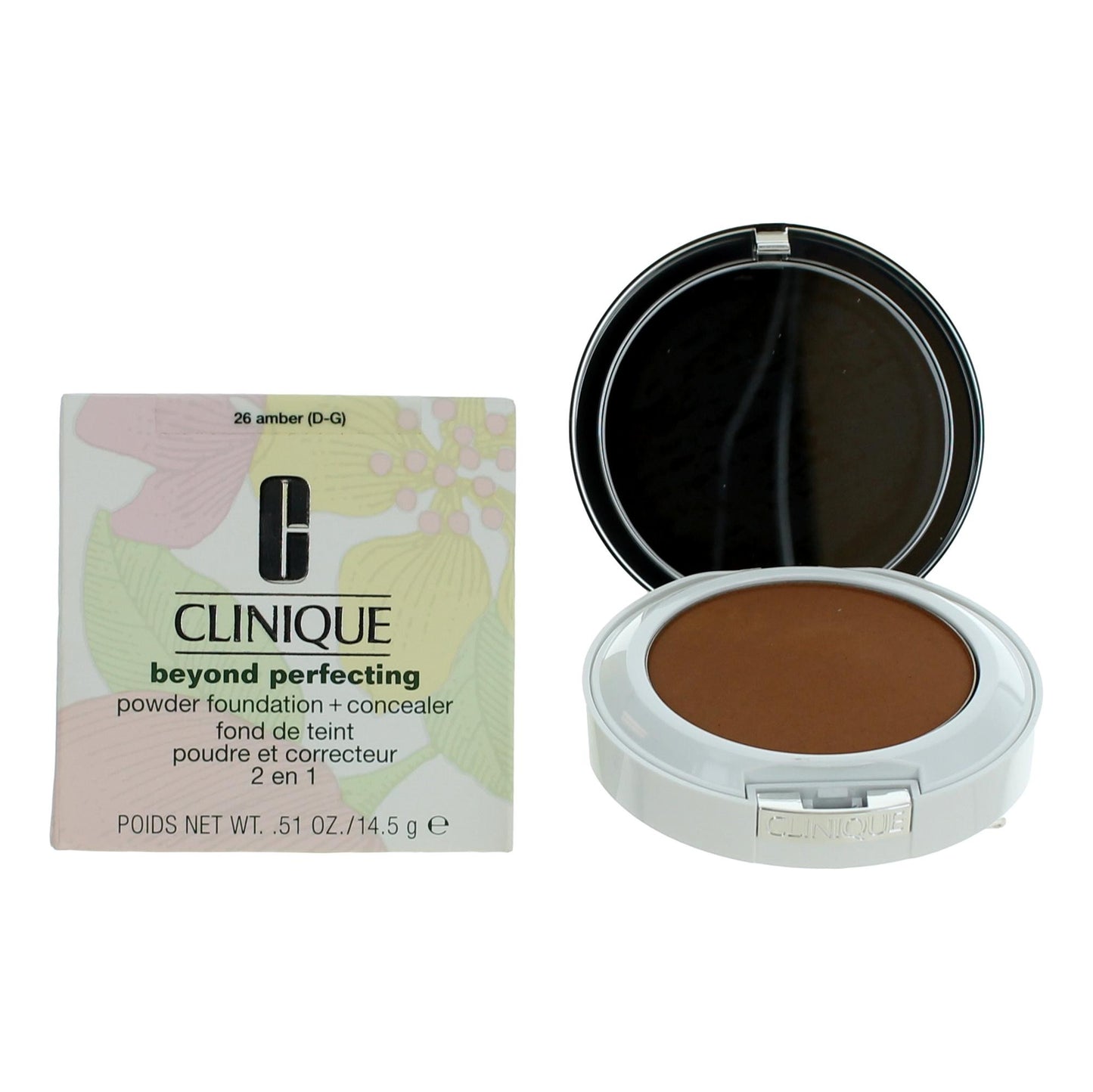 Clinique Beyond Perfecting, .51oz Powder Foundation + Concealer - 26 Amber - 26 Amber