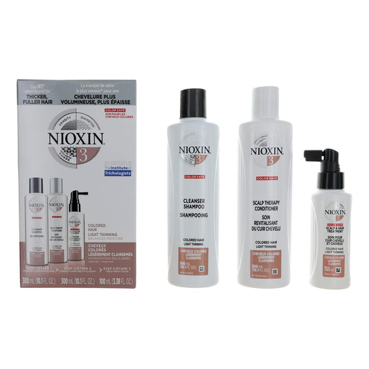 Nioxin 3D Care System Kit 3 - For Colored Hair Light Thinning Balanced Moisture