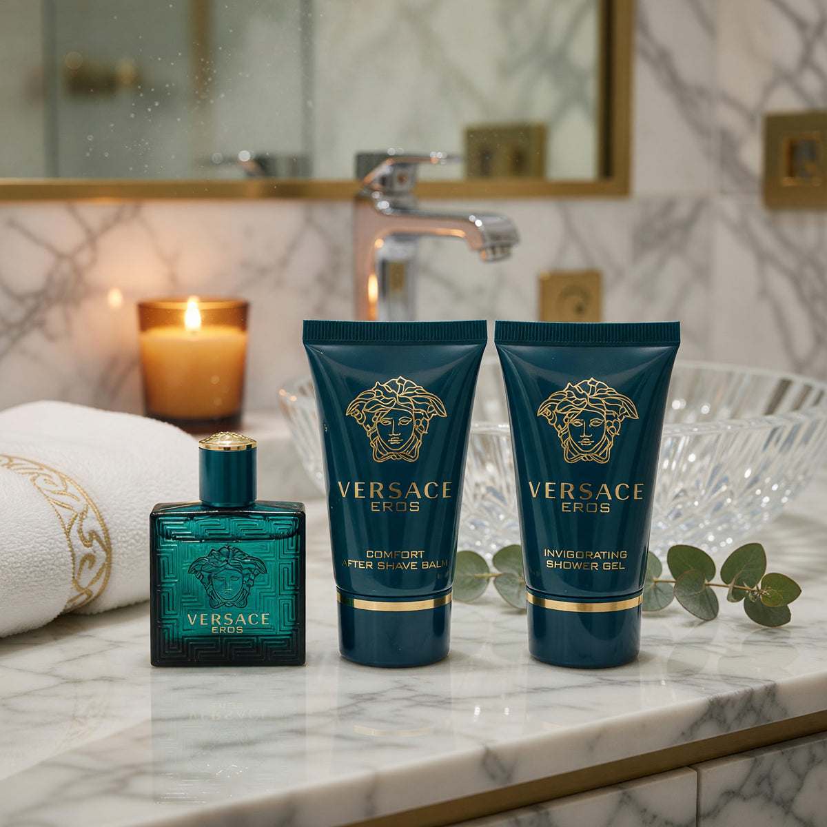 Eros by Versace, 3 Piece Mini Gift Set for Men