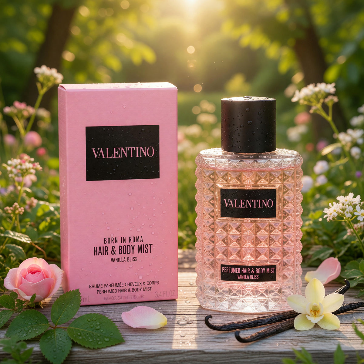 Valentino Born in Roma Vanilla Bliss by Valentino, 3.4oz Hair & Body Mist women
