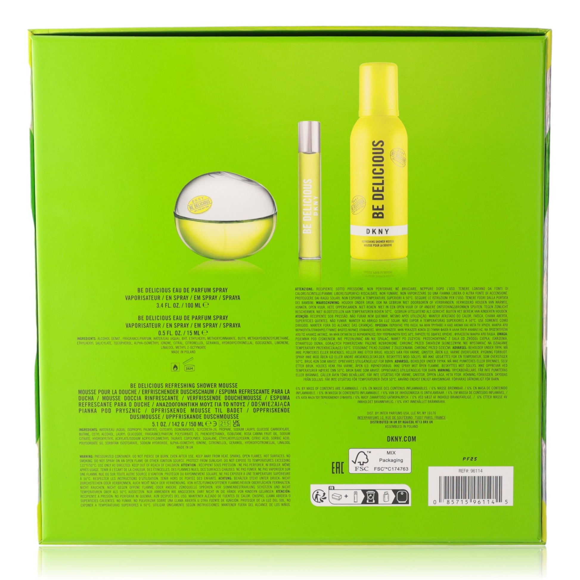 Be Delicious DKNY by Donna Karan, 3 Piece Gift Set for Women