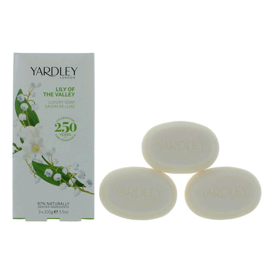 Yardley Lily of the Valley by Yardley of London, 3 x 3.5oz Luxury Soap women