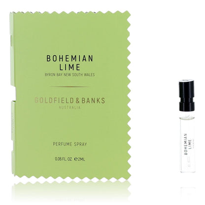 Bohemian Lime by Goldfield & Banks, 0.06oz Perfume Spray for Unisex Sample  