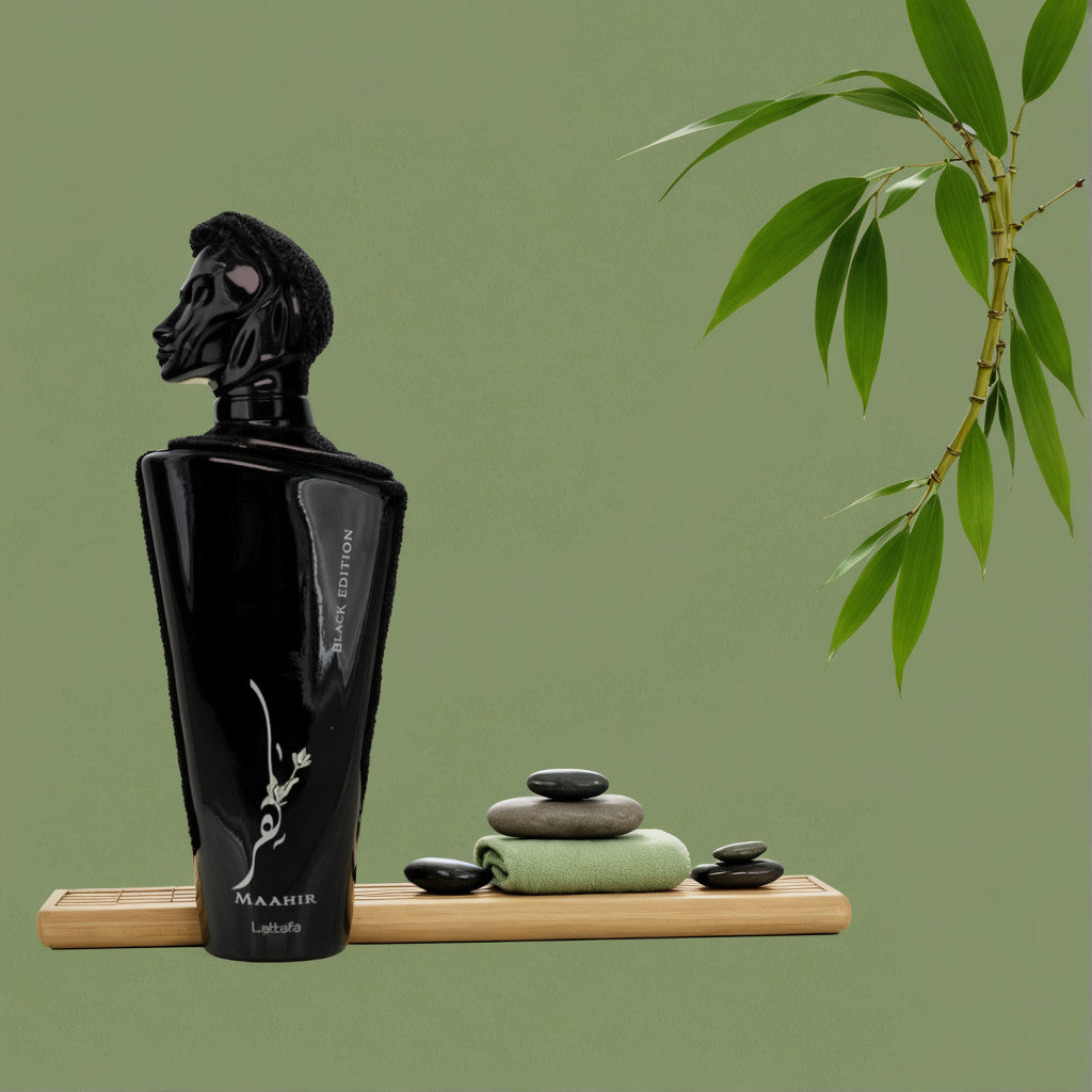 Maahir Black Edition by Lattafa, 3.4 oz EDP Spray for Unisex
