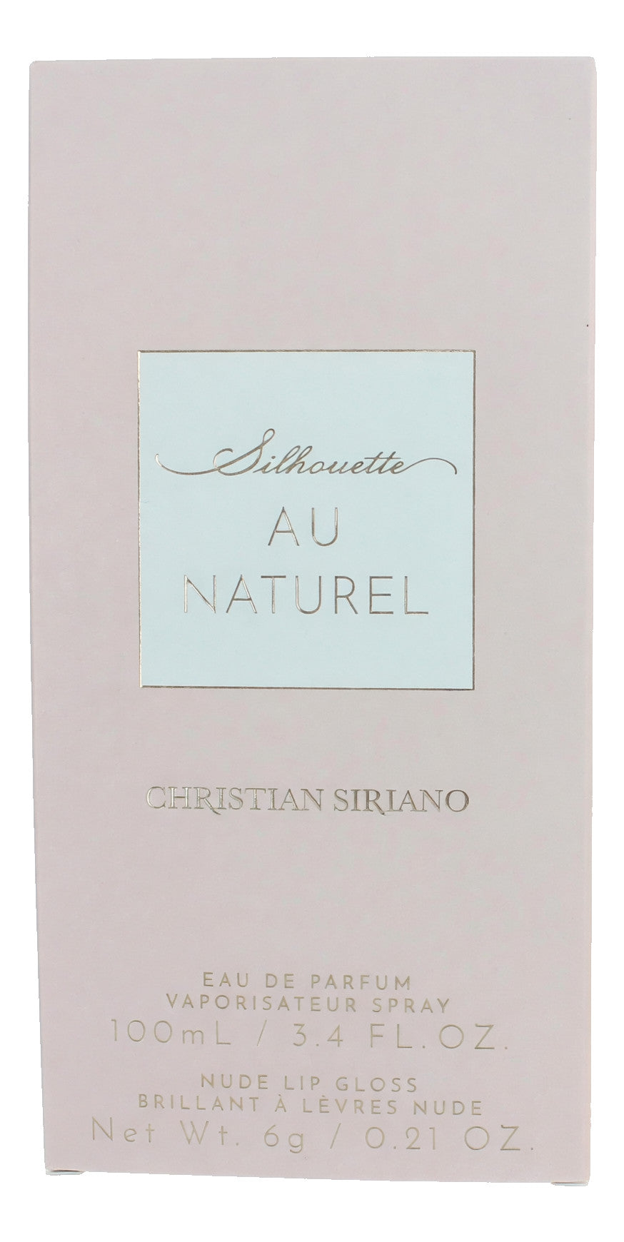 Silhouette Au Naturel by Christian Siriano, 3.4oz EDP Spray women with Lip Gloss