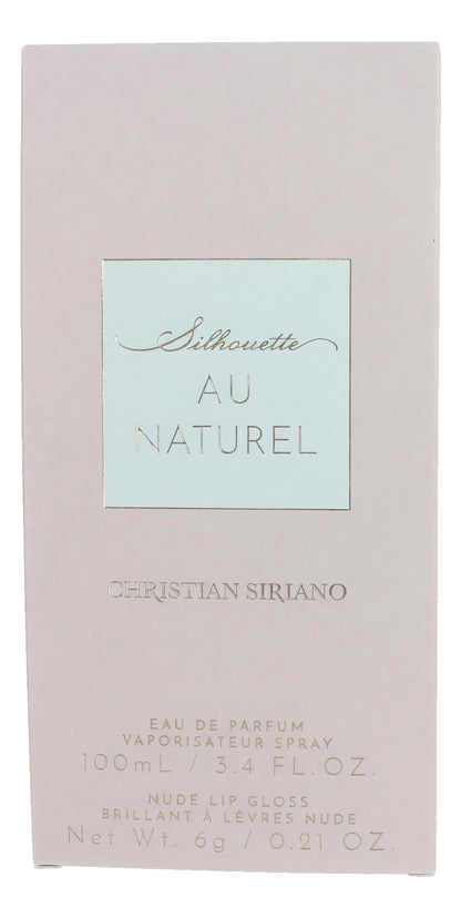 Silhouette Au Naturel by Christian Siriano, 3.4oz EDP Spray women with Lip Gloss