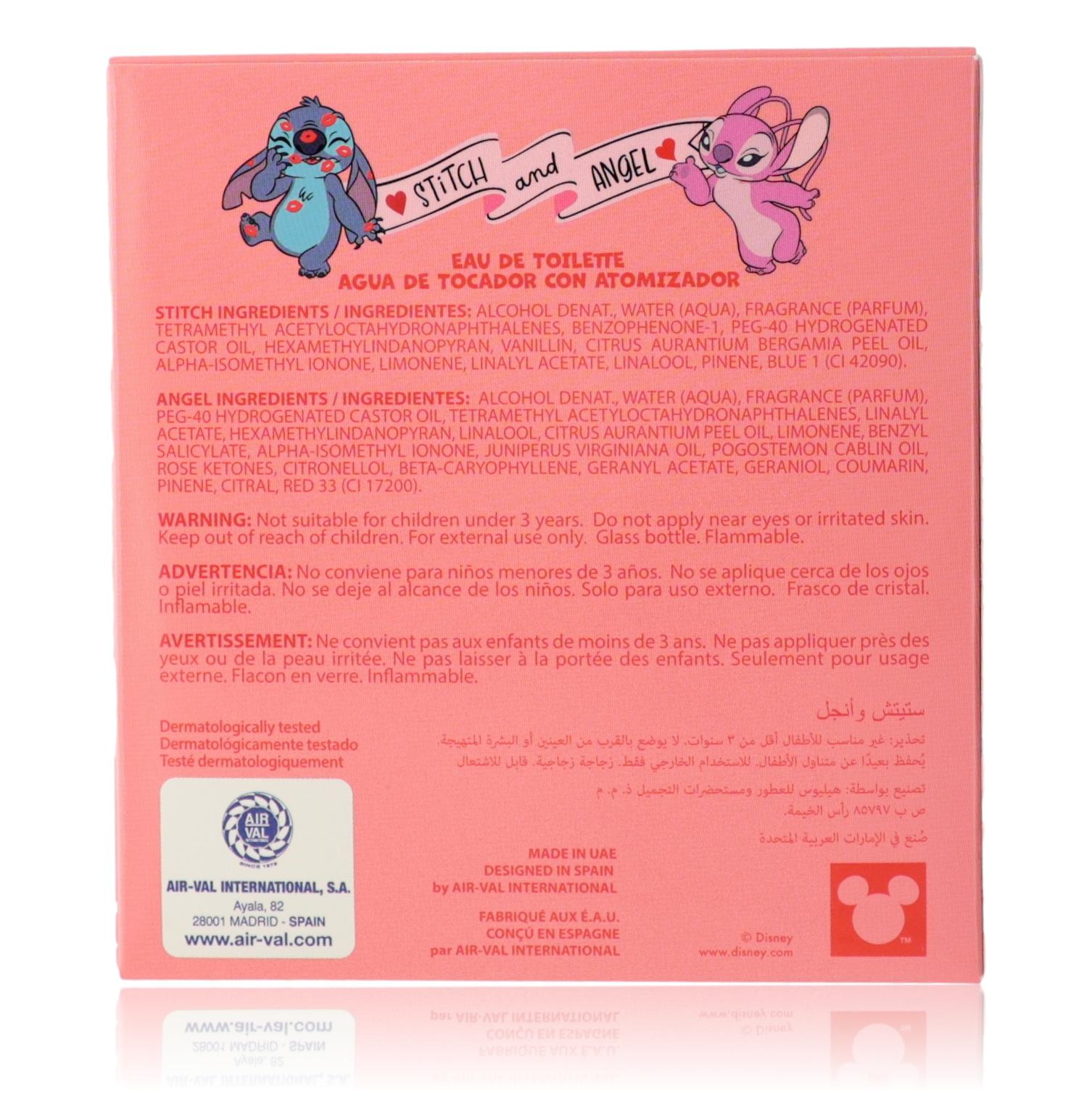 Stitch & Angel by Air-Val International, 2 Piece Gift Set for Kids