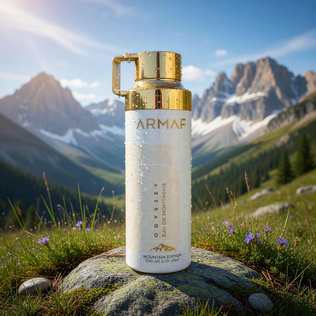 Odyssey Eau De Montagne by Armaf, 6.8 oz Body Spray For Men