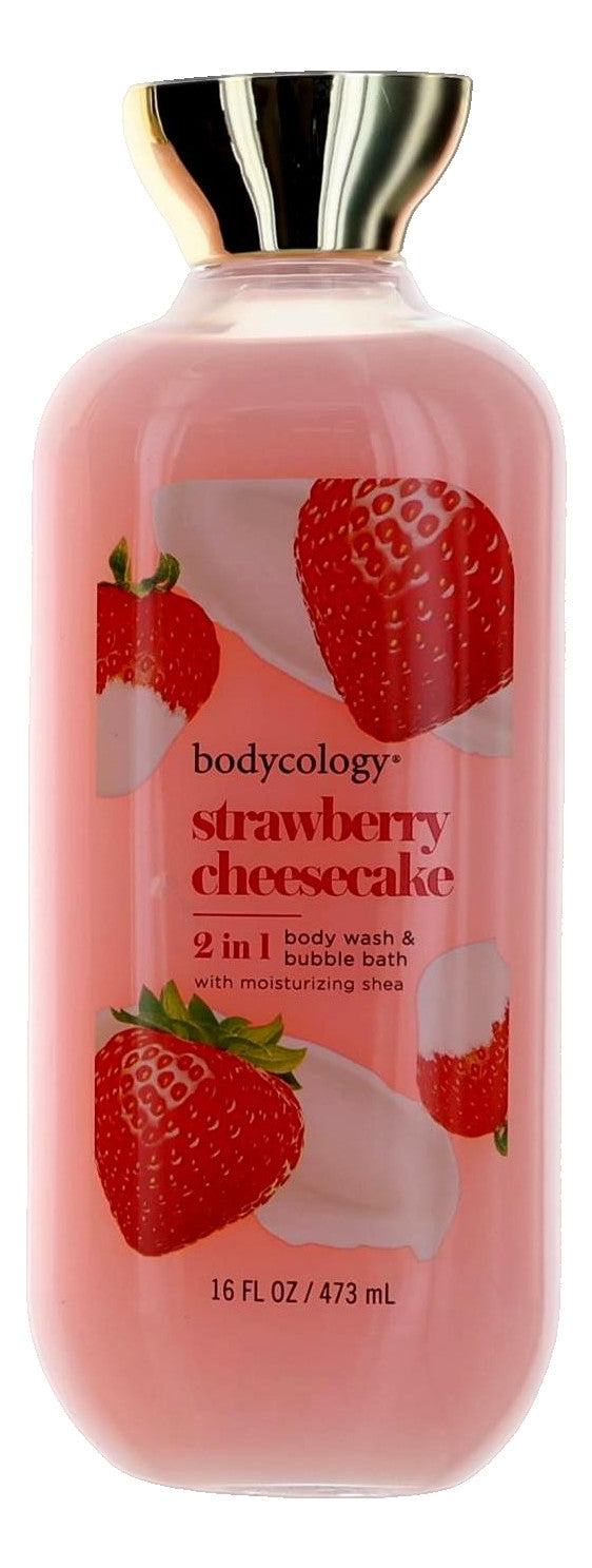 Strawberry Cheesecake, 3 Pack 16oz 2 in 1 Body Wash & Bubble Bath women