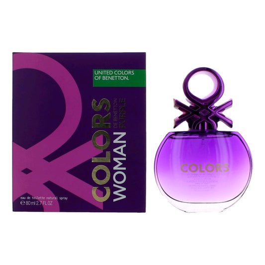 Colors De Benetton Purple by Benetton, 2.7 oz EDT Spray for Women
