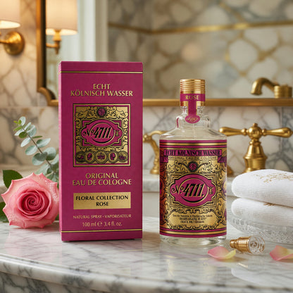 4711 Floral Collection Rose by 4711, 3.4oz Eau De Cologne Spray for Unisex