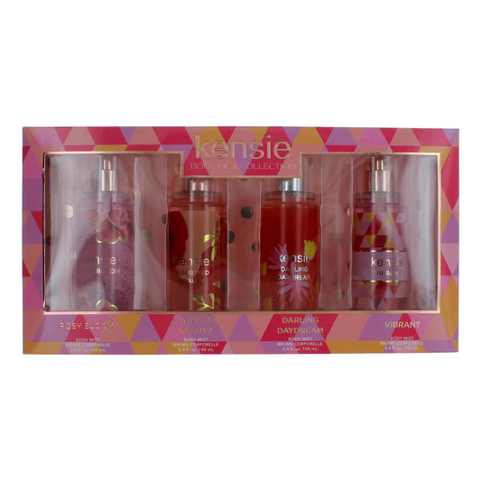 Kensie by Kensie, 4 Piece Body Mist Gift Set Variety for Women