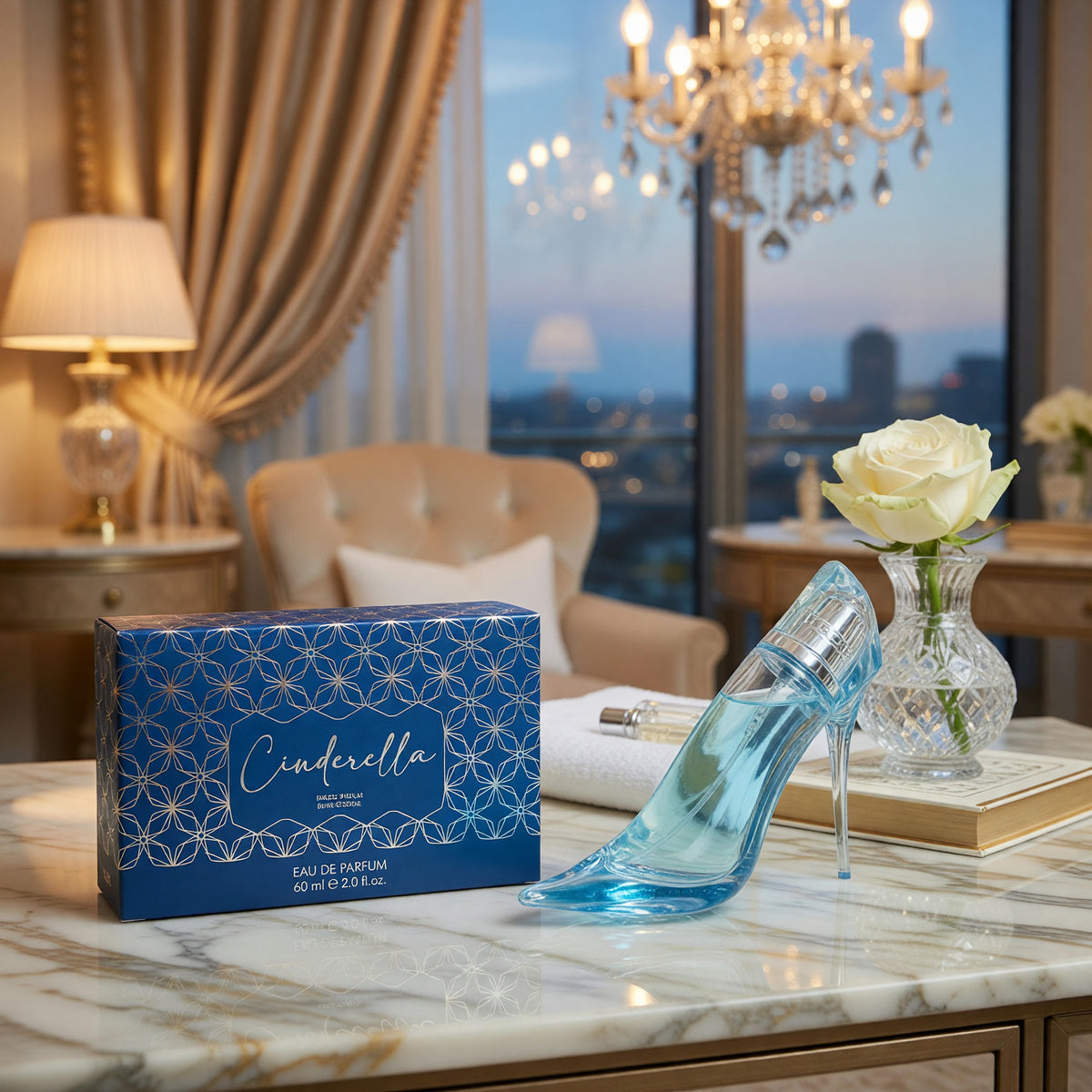 Disney Cinderella Slipper Blue by Disney, 2 oz EDP Spray for Women