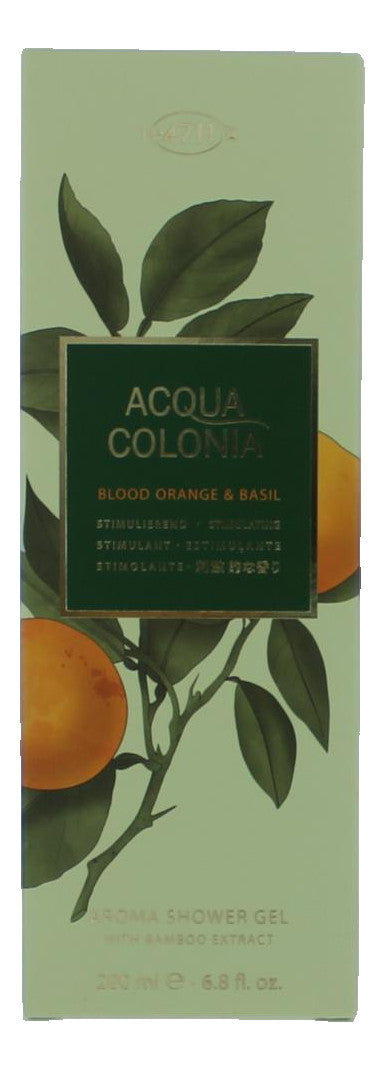 Acqua Colonia Blood Orange & Basil by 4711, 6.8oz Shower Gel for Unisex