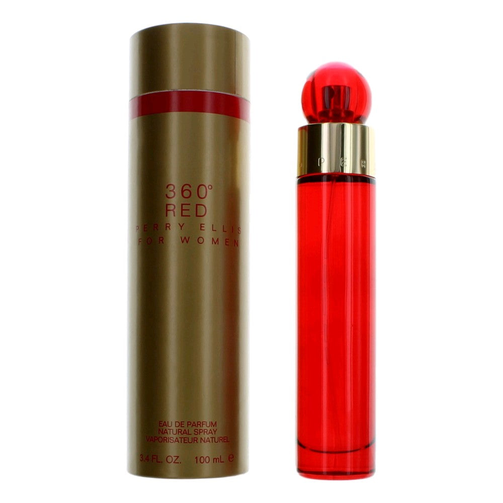 Perry Ellis 360 Red by Perry Ellis, 3.4 oz EDP Spray for Women