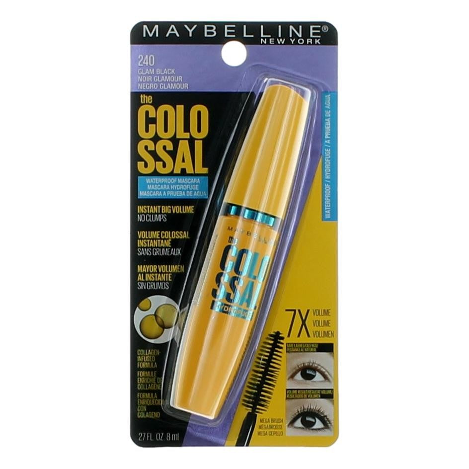 Maybelline The Colosal Waterproof Mascara by Maybelline, 0.27oz - 240 Glam Black
