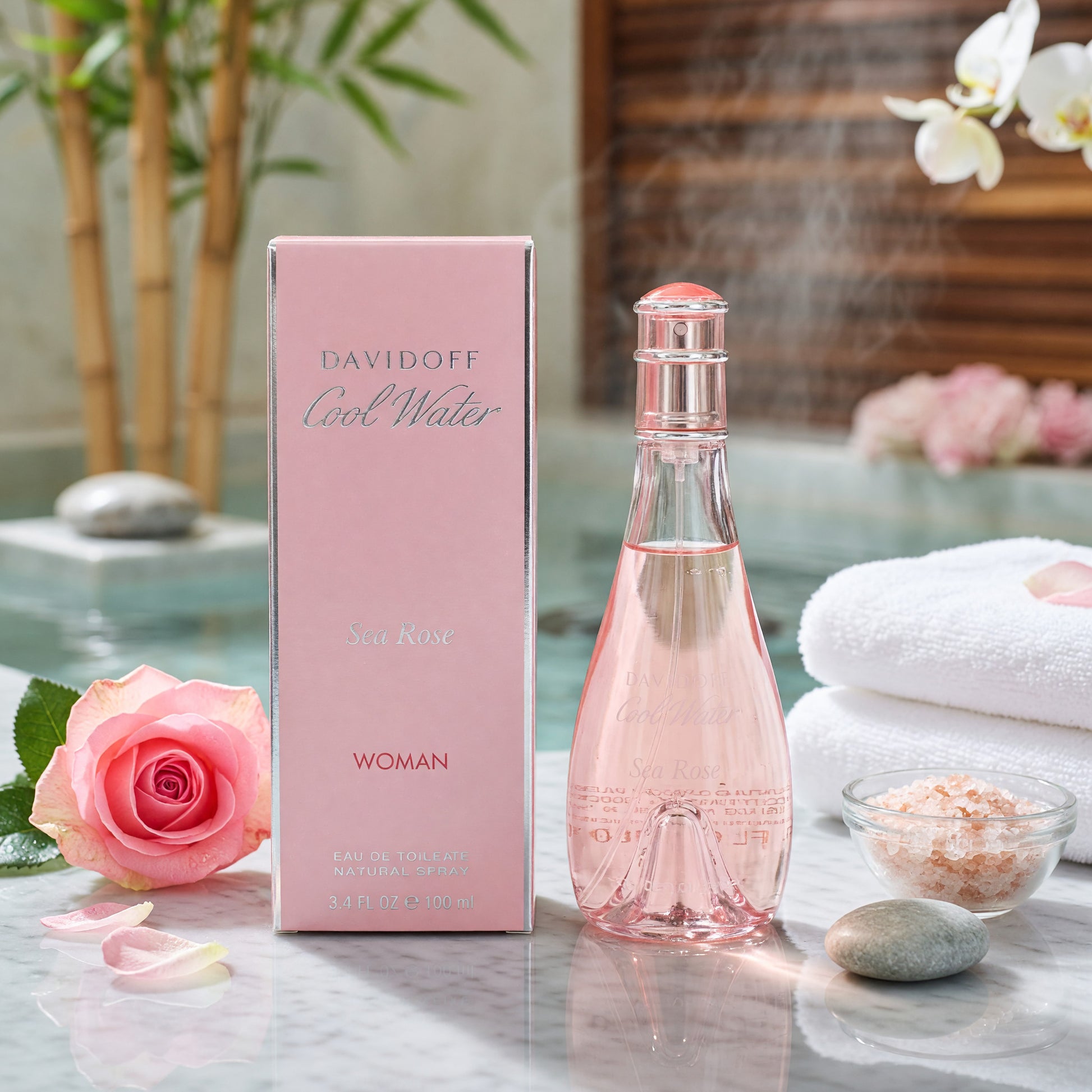 Cool Water Sea Rose by Davidoff, 3.4 oz EDT Spray for Women