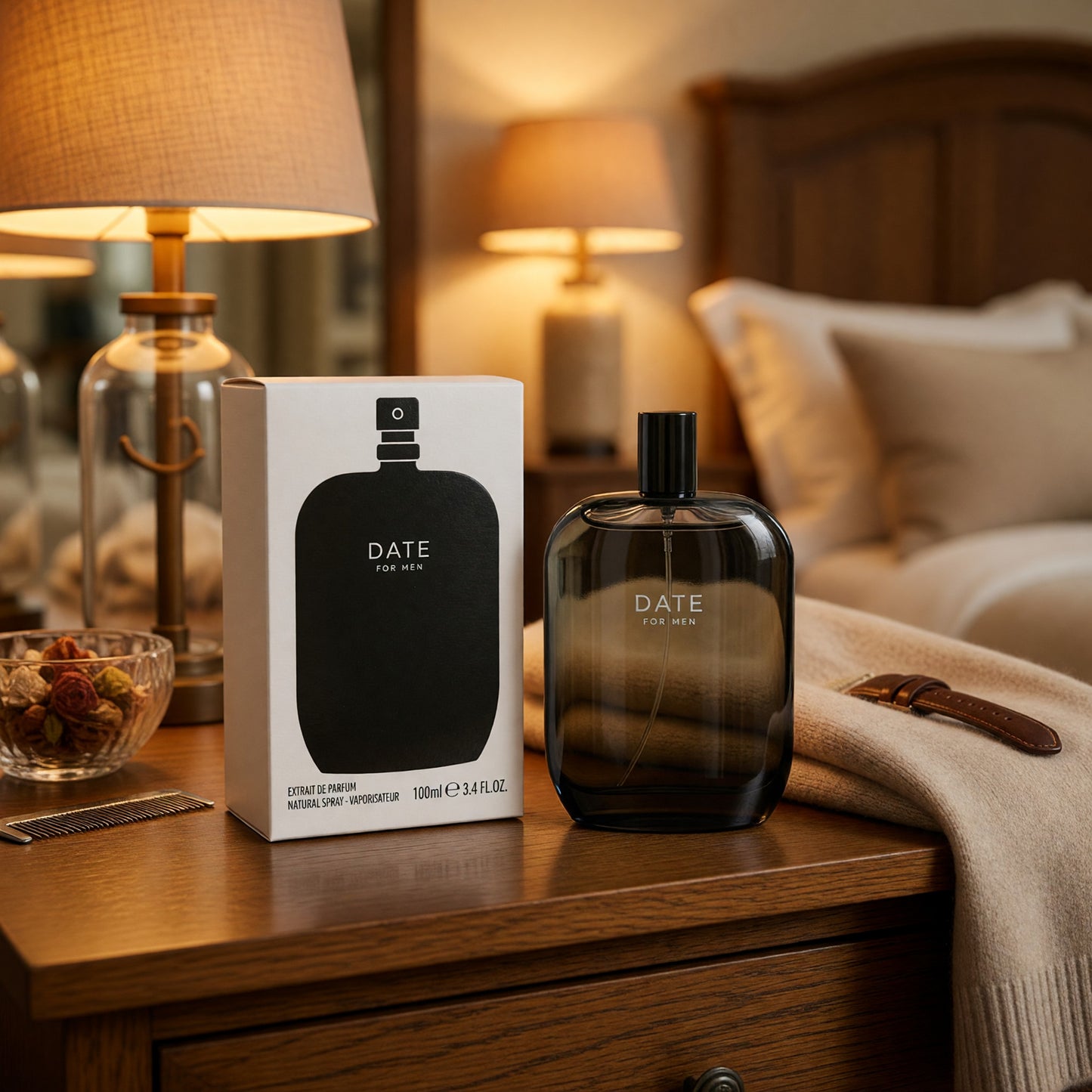 Date by Fragrance One, 3.4 oz Extrait De Parfum Spray for Men
