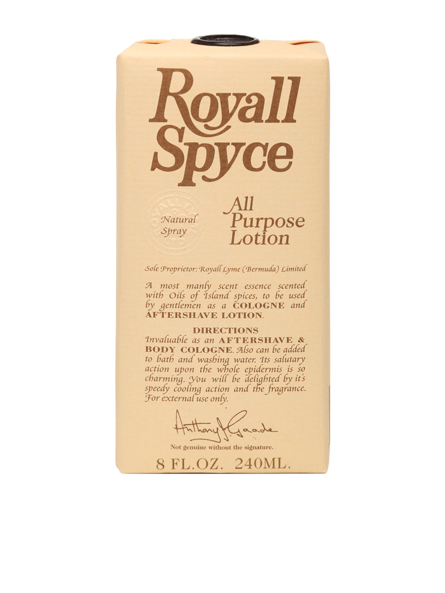 Royall Spyce by Royall Fragrances, 8 oz All Purpose Lotion for Men